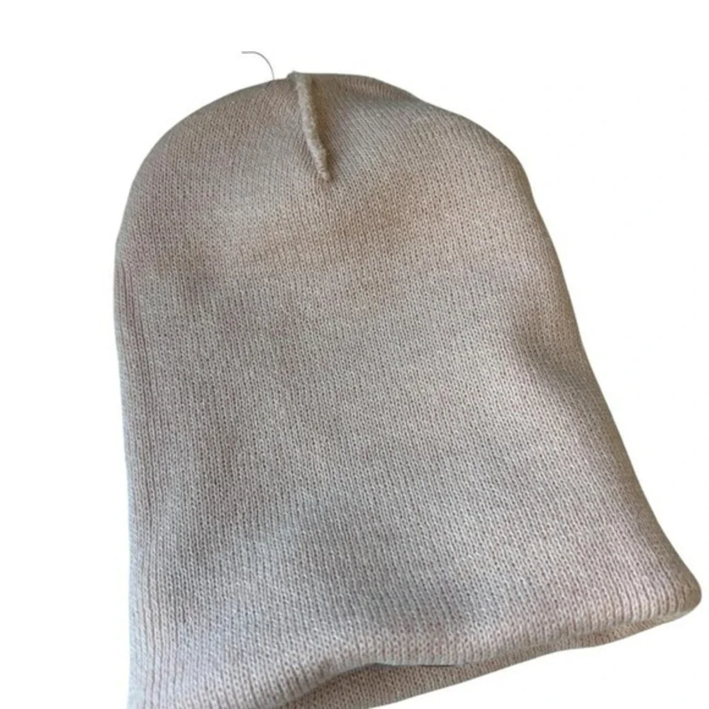 Carhartt‎ Pink Knit Beanie Hat Logo Patch Winter Y2K Streetwear